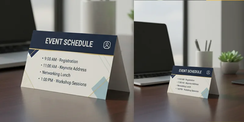 Tent Cards / Show Cases