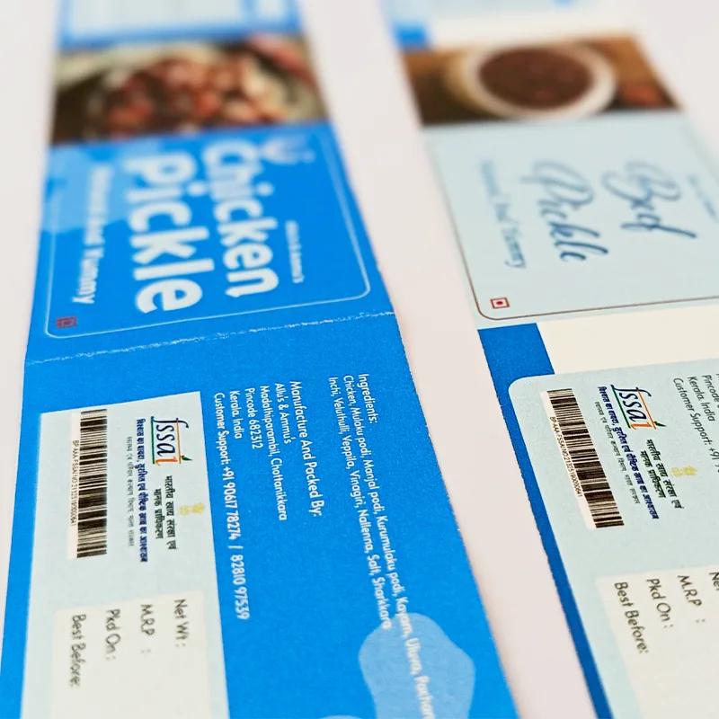 Bottle stickers printing